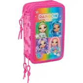 Safta Estojo Triple Filled Rainbow High Shine 36 Peças