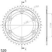 Supersprox Roda Dentada Traseira Honda 520