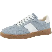 Tom Tailor Sapatilhas baixas azul pombo / branco