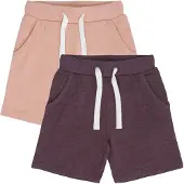 Minymo Calças ' MIGirls 2 PACK ' rosa escurecido / vermelho violeta