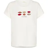 Cream Camisa 'Lumilla' vermelho / branco