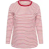 KAFFE CURVE Camisa 'Winni' vermelho / branco
