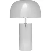 Kare Candeeiro de mesa Loungy, cromado, aço, altura 38 cm