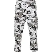Urban Classics Calças cinzento / cinzento claro / preto / branco