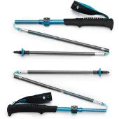 Black Diamond - Bastões trail / corrida - Distance Carbon Flz Desert Sky para Unissexo - Tamanho 125 cm - Azul