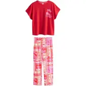 Next Pijama laranja / rosa / vermelho / branco
