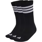 Adidas Meias 3-Stripes Cushioned Crew – Embalagem de 3 pares