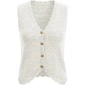 Imily Bela Colete de malha offwhite