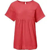Imily Bela Blusa vermelho claro