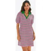 Imily Bela Vestido verde / rosa