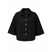 Imily Bela Blusa preto denim