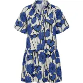 Imily Bela Vestidos camiseiros azul / preto / branco