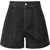 Imily Bela Calças de ganga preto denim