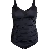 Swim By Zizzi Fato de banho modelador 'Severly' preto
