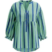 Imily Bela Blusa azul / verde claro
