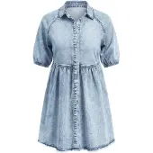 Imily Bela Vestido azul ganga