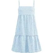 Imily Bela Vestido de verão azul fumado / azul claro