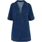 Imily Bela Vestido azul escuro