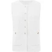 Imily Bela Colete de malha branco