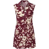 Imily Bela Vestido bege claro / borgonha