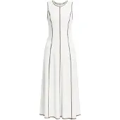 Imily Bela Vestido castanho / branco