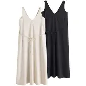 The Set Vestido bege / preto