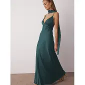 Trendyol Vestido de festa petróleo