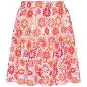 IZIA Saia bege claro / laranja escuro / rosa / rosa claro