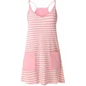 Imily Bela Vestido rosa claro / branco