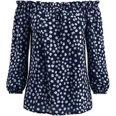 Imily Bela Blusa navy / branco