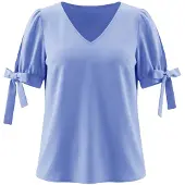 Imily Bela Blusa azul céu
