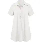 Imily Bela Vestidos camiseiros branco