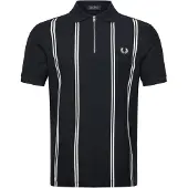 Fred perry Camisa 'Polo marino vertical stripe polo shirt' azul