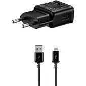 Samsung Carregador Micro Usb/usb-a Ep-ta200ebe + Ecb-du4ebe 15w