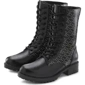 LASCANA Botim com fivela cinzento / preto