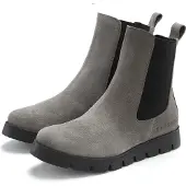Elbsand Botas chelsea cinzento / preto