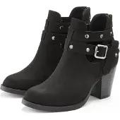 LASCANA Botas pelo tornozelo preto
