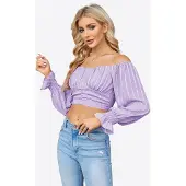 Imily Bela Blusa roxo / ameixa