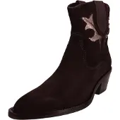 Mjus Botas pelo tornozelo 'Teresa Western' castanho claro / castanho escuro