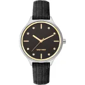Nine west Relógio Feminino Nw-2557bkbk Quartz 34 Mm