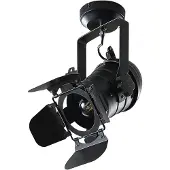 LINDBY Projetor de teto Tilen, 1 lâmpada, preto, metal, 38cm