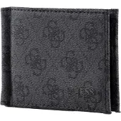 GUESS , Vezzola, carteira de tecido, porta-moedas, SMVEZLLEA23, preta, para homem