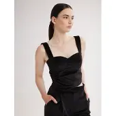 4TAILORS Top 'Scarlet' preto