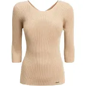 Influencer Pullover bege / ouro