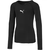Puma Camisa funcionais preto / branco