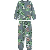 Cool Club Pijama 'MINECRAFT' opal / verde claro / laranja