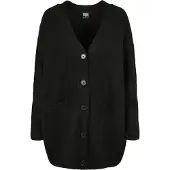 Urban Classics Casaco de malha oversized preto