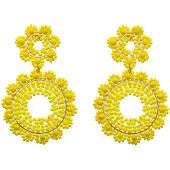 IZIA Brincos amarelo