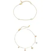Faina Pulseira ouro / transparente