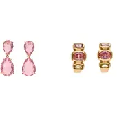 Faina Brincos ouro / cor-de-rosa